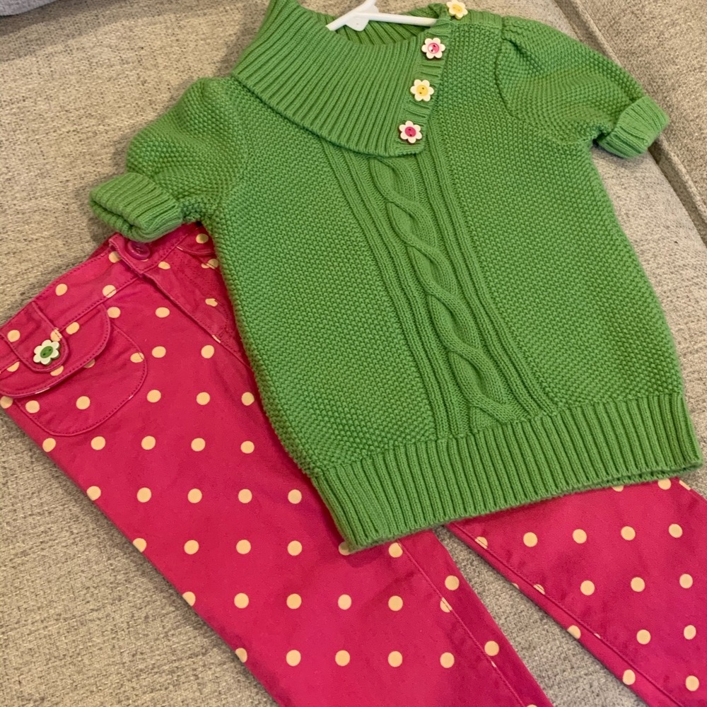 Gymboree Sweater and Jean set. Size 3.